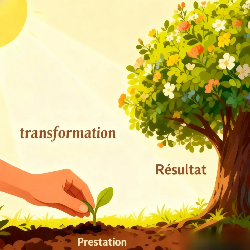 Différence entre une offre basée sur les prestations et une offre basée sur la transformation client